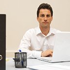 Family testimonial portrait for home visit